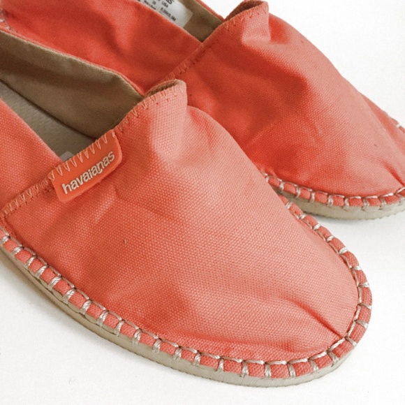 Orange Textile Espadrille Loafer Size 8.5 - Picture 2 of 6